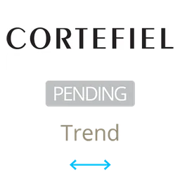 Cortefiel logo, monochrome icon version, on a transparent background