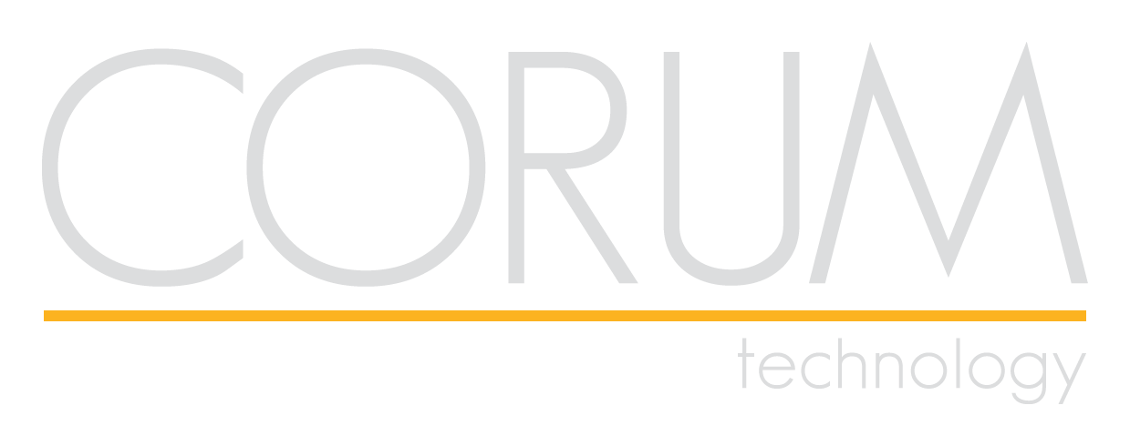 Corum logo on a transparent background