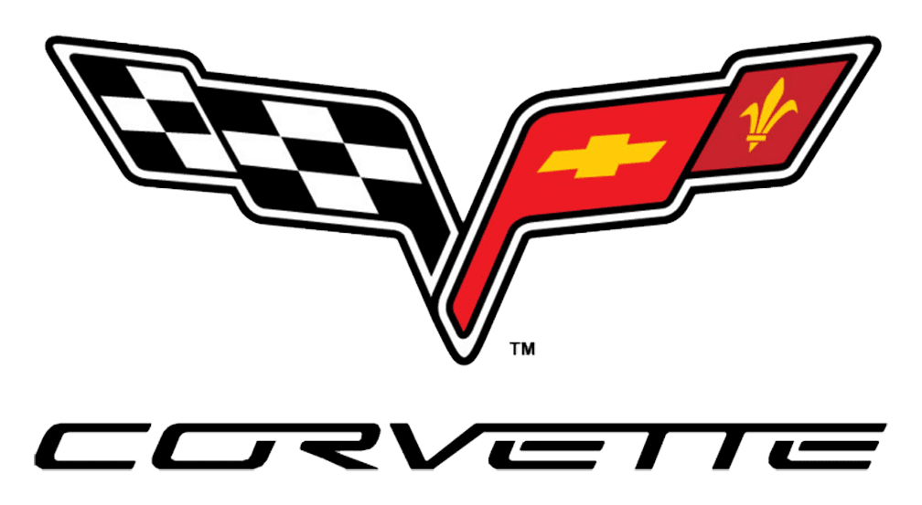 Corvette logo on a transparent background