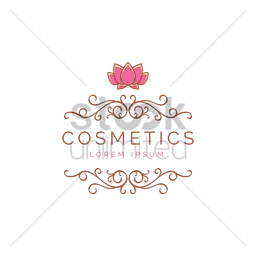 Cosmetics logo, icon version, on a transparent background