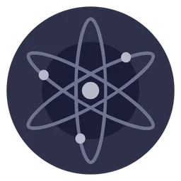 Cosmos logo, black icon version, on a transparent background