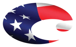 Costa del Mar logo, horizontal version, on a transparent background