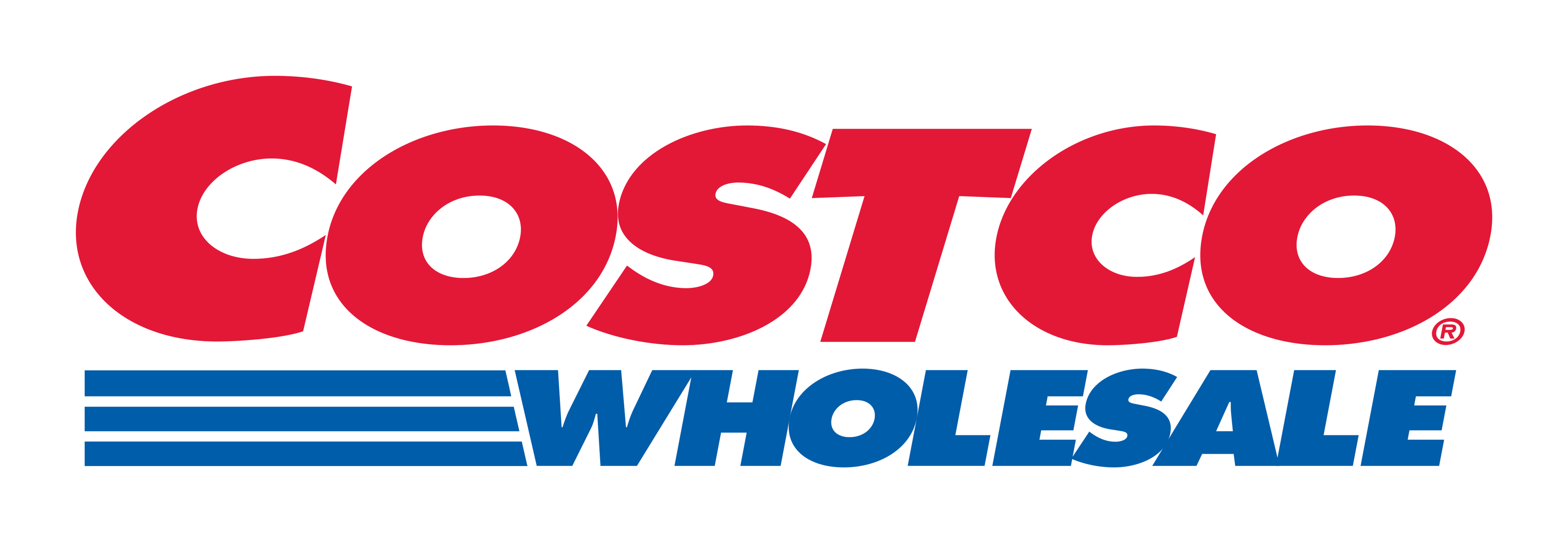 Costco Wholesale logo on a transparent background
