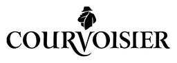 Courvoisie logo, black wordmark version, on a transparent background