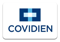 Covidien logo, horizontal version, on a transparent background