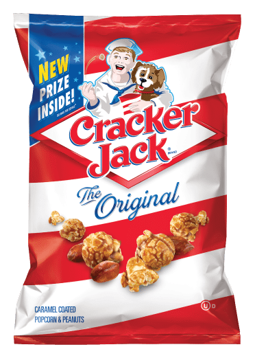 Cracker Jack logo, horizontal version, on a transparent background