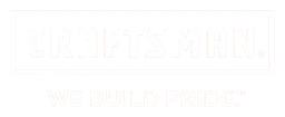 Craftsman logo, white wordmark version, on a transparent background
