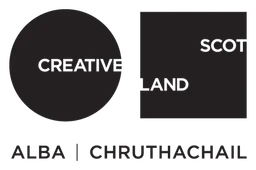 Creative Scotland logo, black version, on a transparent background