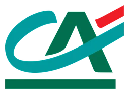 Credit Agricole logo, horizontal version, on a transparent background