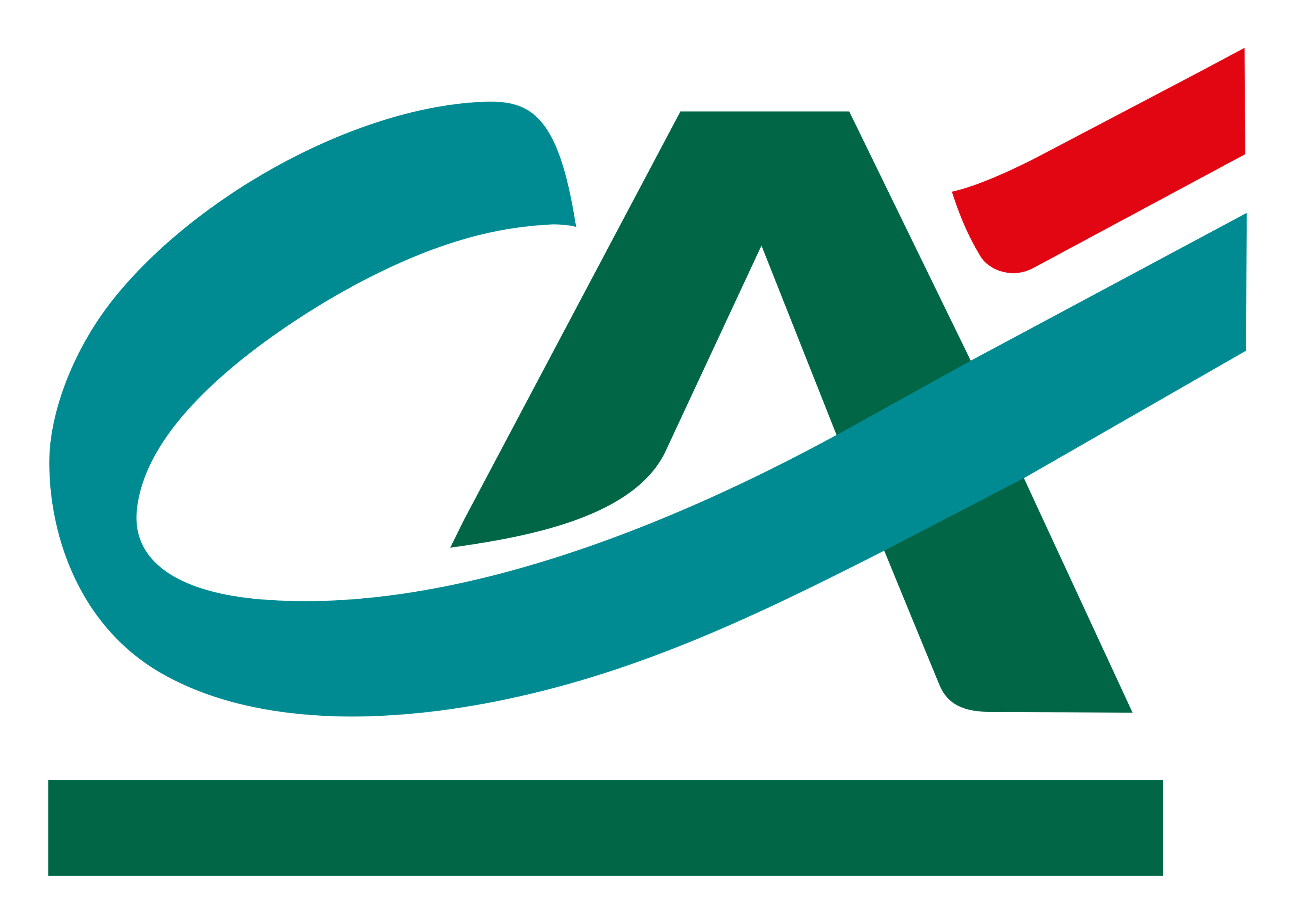 Credit Agricole logo on a transparent background