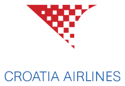 Croatia Airlines logo, horizontal version, on a transparent background