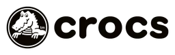 Crocs logo, black wordmark version, on a transparent background