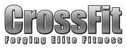 Crossfit logo, monochrome wordmark version, on a transparent background