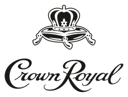 Crown Royal logo, black version, on a transparent background