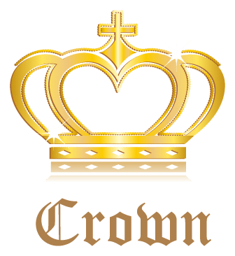 Crown logo, icon version, on a transparent background