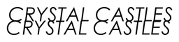 Crystal Castles logo, black wordmark version, on a transparent background