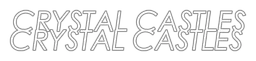 Crystal Castles logo, monochrome wordmark version, on a transparent background