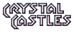 Crystal Castles logo, wordmark version, on a transparent background