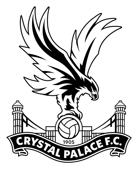 Crystal Palace logo, black version, on a transparent background