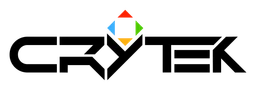 Crytek logo, black wordmark version, on a transparent background