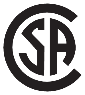 Csa logo, black icon version, on a transparent background