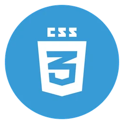 CSS3 logo, icon version, on a transparent background