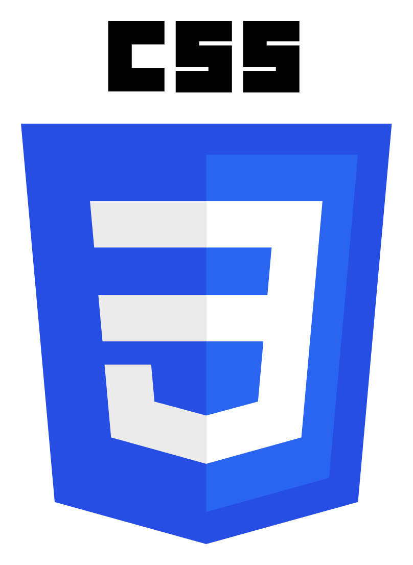 CSS3 logo on a transparent background