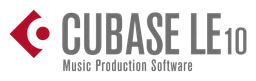 Cubase logo, monochrome wordmark version, on a transparent background