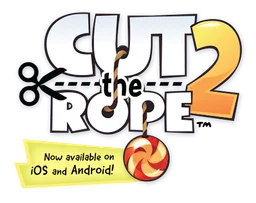 Cut the Rope logo, horizontal version, on a transparent background