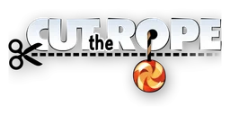 Cut the Rope logo, monochrome wordmark version, on a transparent background
