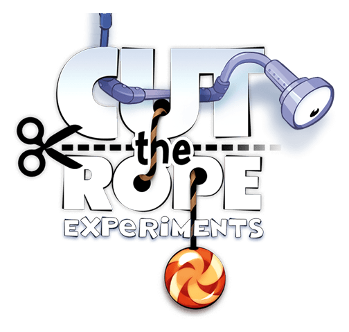 Cut the Rope logo on a transparent background