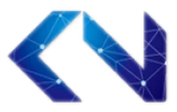 Cybervein logo, horizontal version, on a transparent background