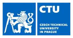 Czech Technical University logo, horizontal version, on a transparent background