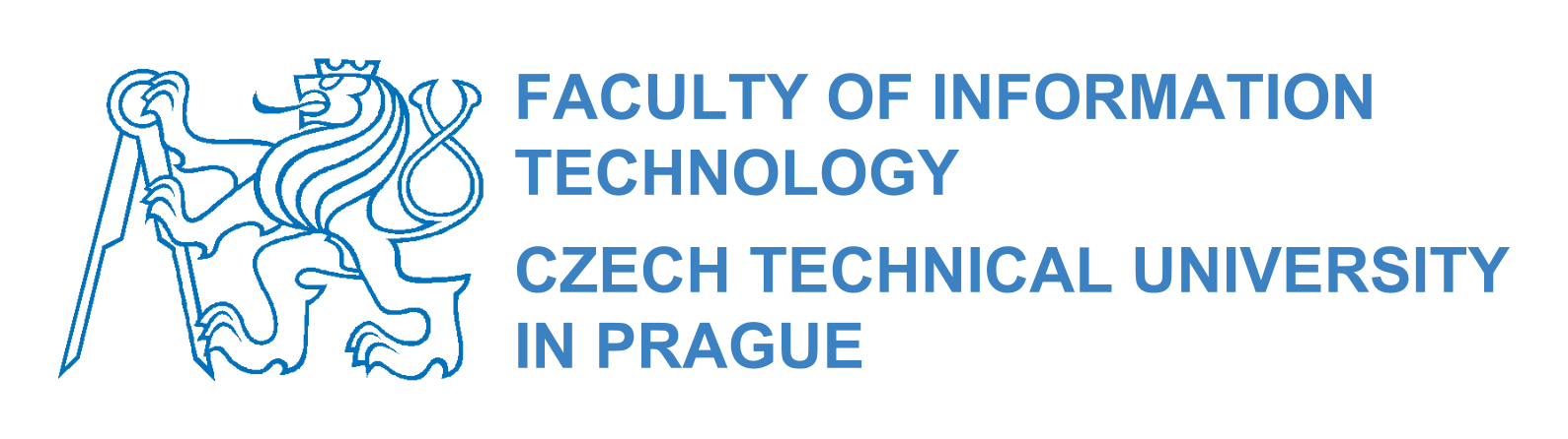 Czech Technical University logo on a transparent background