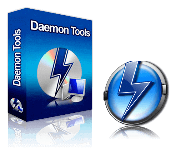 Daemon Tools logo on a transparent background
