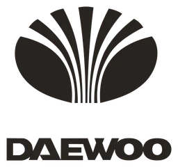 Daewoo logo, black icon version, on a transparent background
