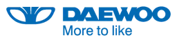 Daewoo logo, wordmark version, on a transparent background