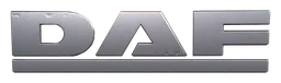 Daf logo, monochrome wordmark version, on a transparent background