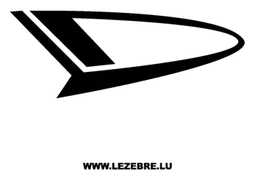 Daihatsu logo, black version, on a transparent background