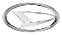 Daihatsu logo, monochrome version, on a transparent background