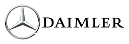 Daimler logo, black wordmark version, on a transparent background