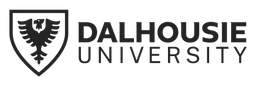 Dalhousie University logo, black wordmark version, on a transparent background