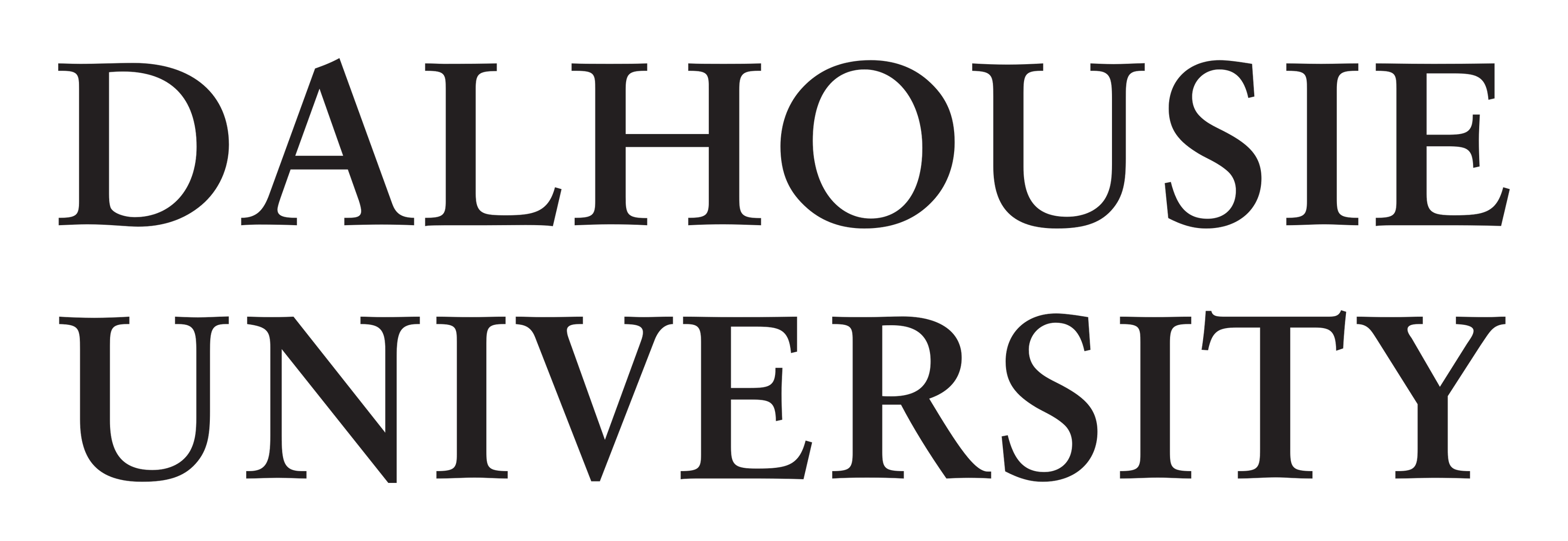 Dalhousie University logo on a transparent background