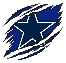 Dallas Cowboys logo, icon version, on a transparent background