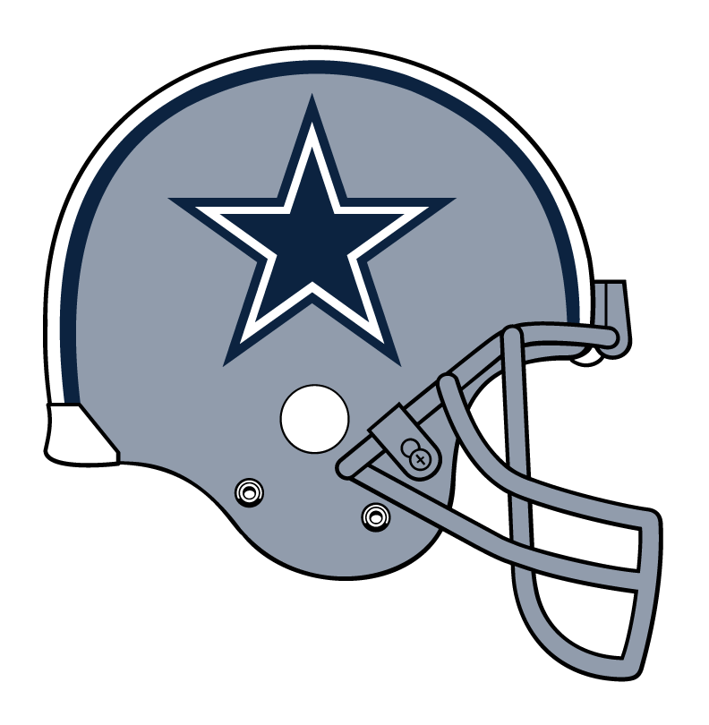 Dallas Cowboys logo, monochrome icon version, on a transparent background