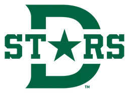 Dallas Stars logo, horizontal version, on a transparent background