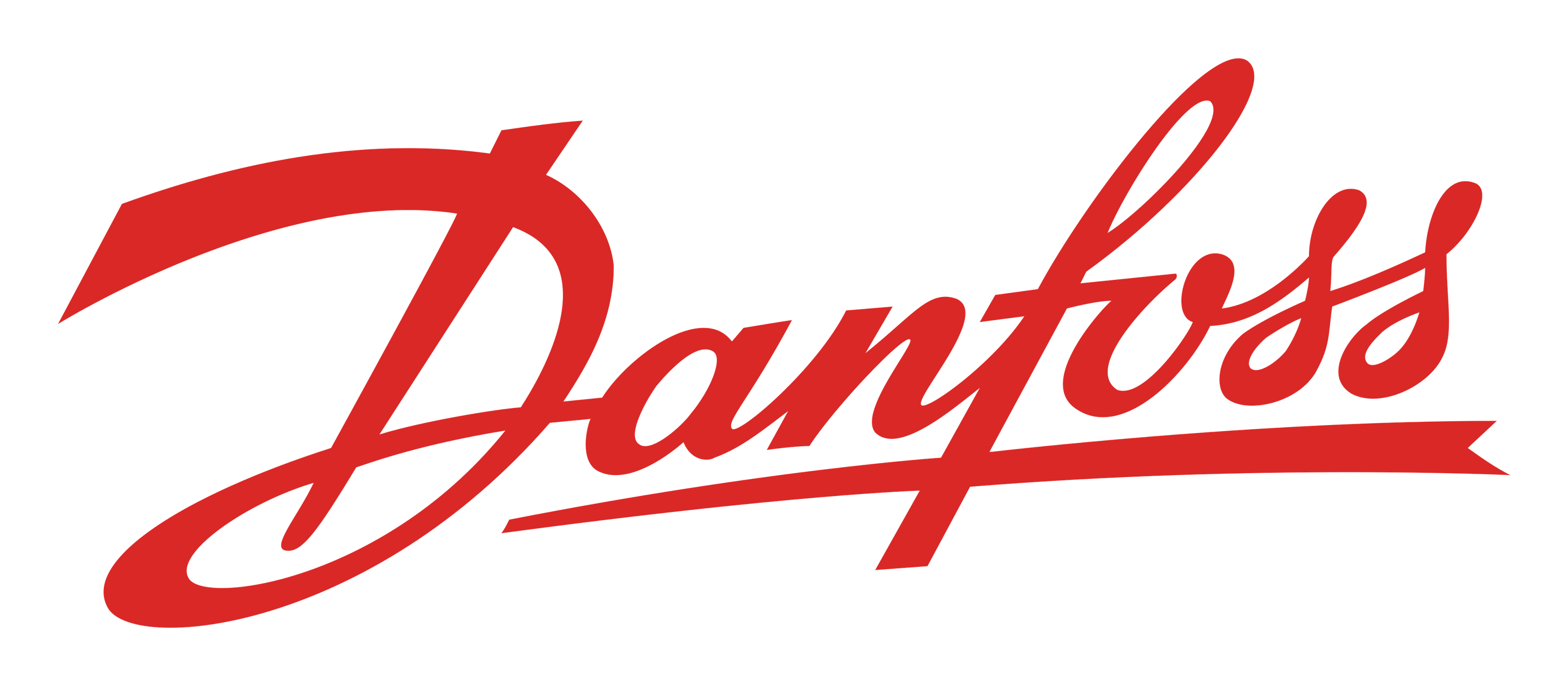 Danfoss logo on a transparent background