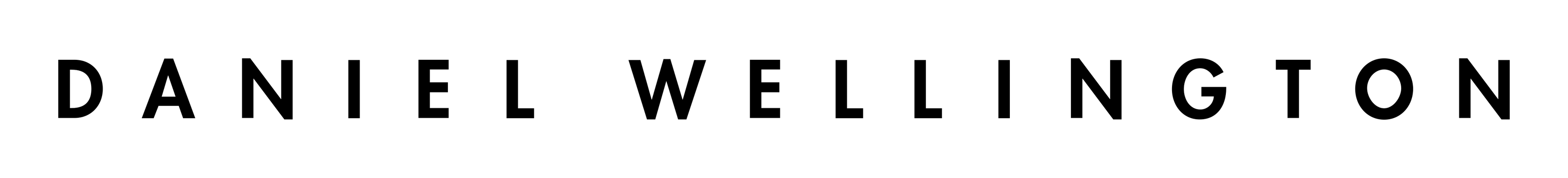 Daniel Wellington logo on a transparent background
