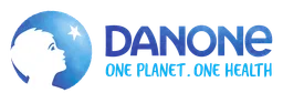 Danone logo, wordmark version, on a transparent background