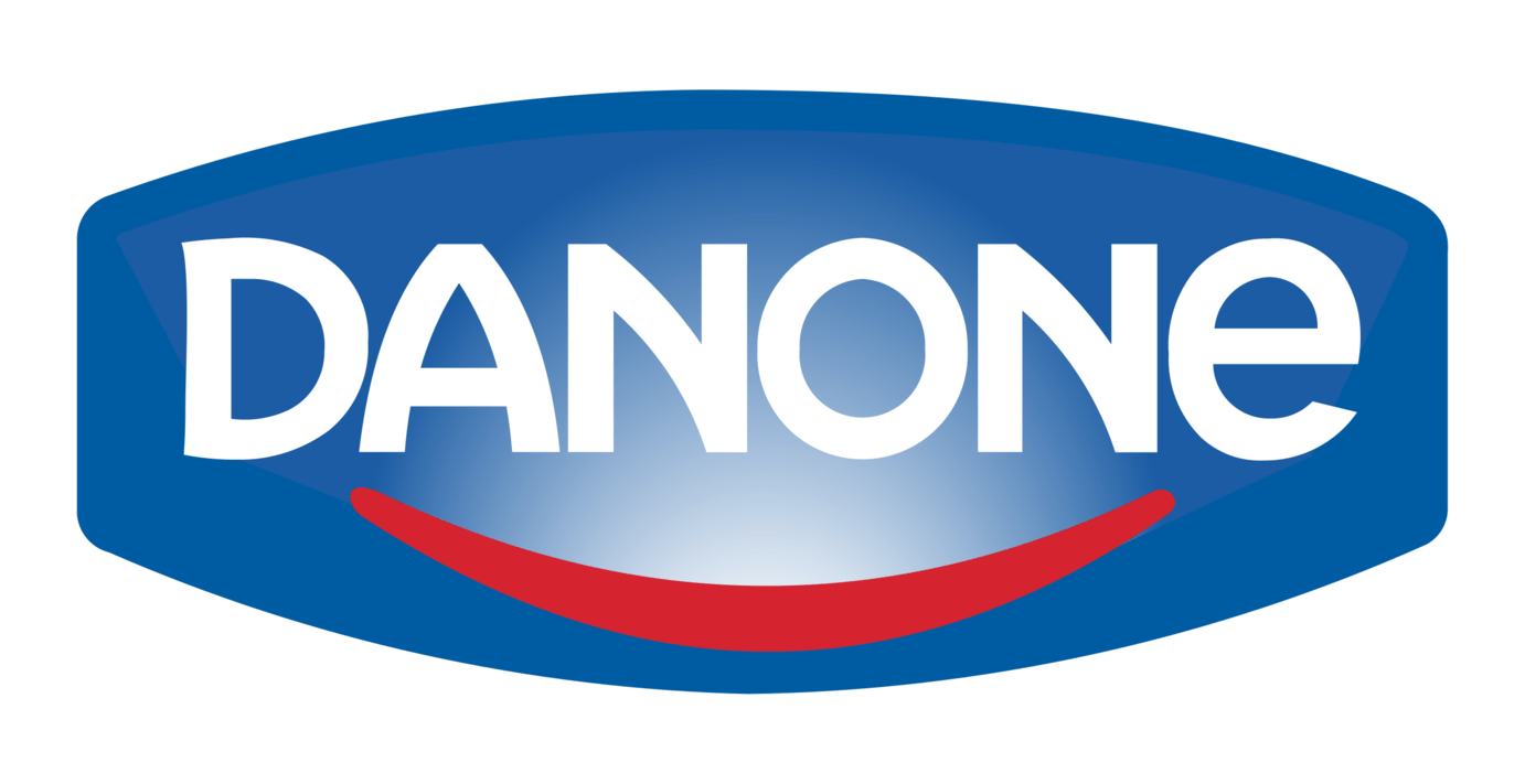 Danone logo on a transparent background